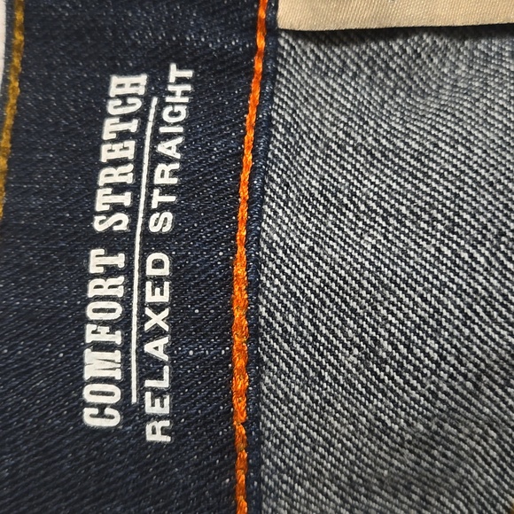 St. John's Bay Comfort Stretch Relaxed Straight Jeans Dark Wash Size 36 × 34 - Picture 8 of 10